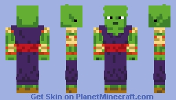 Dragon Ball - Piccolo v3 (Manga colors) Minecraft Skin
