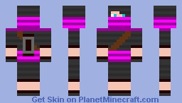 Pink ninja Minecraft Skin