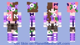 PinkFluffySeal - Flower Frenzy (Allium) Minecraft Skin
