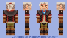 Geralt | Wolf School Gear Minecraft Skin
