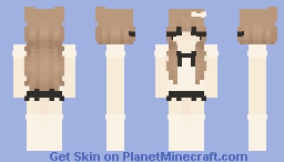 Blonde Coquette Girl Minecraft Skin