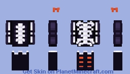 Skeleton Halloween Outfit Base Minecraft Skin