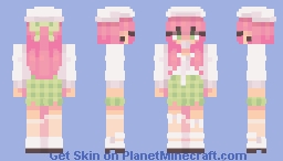 White Coquette GIrl Minecraft Skin