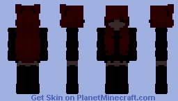 Bloody Red Haired Girl Minecraft Skin