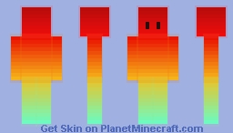Trasparent Rainbow ( black eyes ) Minecraft Skin