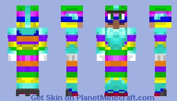 (Pride month suit) speedlee the super villager - Lee Johnson [speedlee the super villager fan comic character] Minecraft Skin