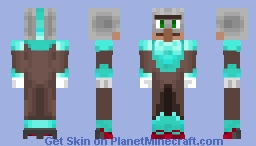 Speedlee's first suit, speedlee the super villager [Minecraft fan comic character] (bus attack scene) Minecraft Skin