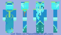 Cute ghost wolf girl (Edit of Nora) Minecraft Skin