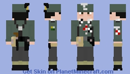 13. Gebirgs-Division "Handschar" NCO Pioner (SS-Hauptscharführer/ SS-Head Section Leader) (OC Character) Minecraft Skin