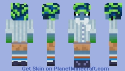 Nagare / Cory | H2Whoa | splatbands / splatoon Minecraft Skin