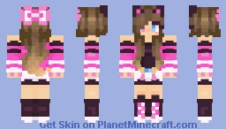 cute cat girl Minecraft Skin