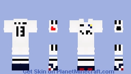 Football Skin Minecraft Base - Real Madrid H 24/25 Minecraft Skin