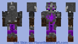 Night black and purple Minecraft Skin