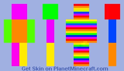 rainbow boy Minecraft Skin