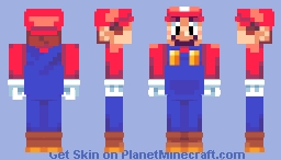 Super Mario (Mario & Luigi Style) - Super Mario Bros Minecraft Skin