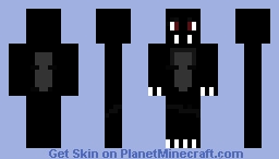 very basic black werewolf skin Minecraft Skin