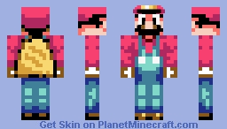 SMW Mario With Cape Minecraft Skin