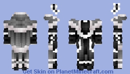 [Massivelooks] [Free to Use] Monochrome Maid-Knight Minecraft Skin