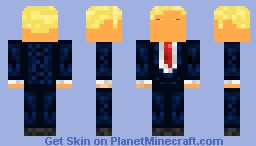 scalpage trump donald Minecraft Skin