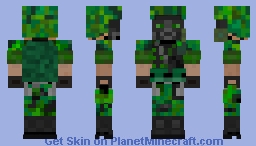 They Hunger: Gas Mask Grunt Soldier Minecraft Skin
