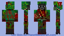 They Hunger: Zombie Soldier Grunt Gas Mask Minecraft Skin