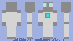 Robot dude from mega man in a fan made power suit Minecraft Skin
