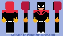 Fire hoodie guy Minecraft Skin