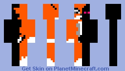 half fox, half enderman Minecraft Skin