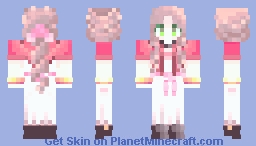 aerith gainsborough ; ff7 Minecraft Skin