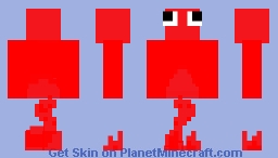 me as a red flame soul Minecraft Skin