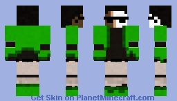 Tander Casual Clothing but green Minecraft Skin