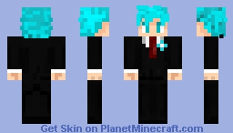 goku blue with smoking Minecraft Skin