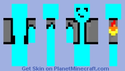 Blue Fire Minecraft Skin