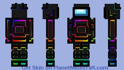 RGB Robot Minecraft Skin