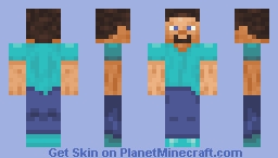 Promo Art Steve Minecraft Skin