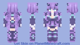 𝗣𝘂𝗿𝗽𝗹𝗲 𝗛𝗲𝗮𝗿𝘁 Minecraft Skin