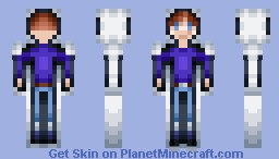 Purple Paper Minecraft Skin