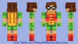 Pyroscythe as Robin | MCC: Builders’ Guild | Purple Pandas Minecraft Skin