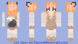 Cottagecore Wolf / Werewolf Minecraft Skin