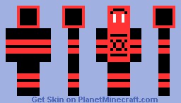 red chaos soldier Minecraft Skin