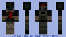 Pixel Warfare Red Hunter Minecraft Skin