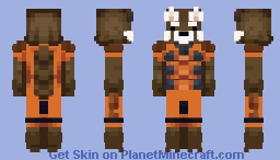 Rocket Raccoon - Guardians of the Galaxy : Actions & Stuff Compatible Minecraft Skin