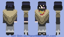 • Sasuke Uchiha | Konohagakure: Poncho | Dōjutsu Ativo: Rinnegan | The Last: Naruto o Filme | Vers. #01 Minecraft Skin
