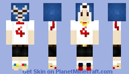 Mexico Away Jersey '12 With Blue Demon Mascara Minecraft Skin