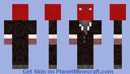 His head is on fire Minecraft Skin