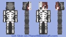 skeleton black boy - Remake Minecraft Skin