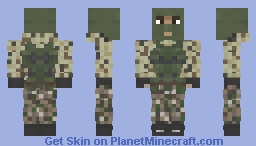 Terrorist Guerilla - Steppe(Ukraine - Kherso'n Oblast, Zaporozhje, Niekolajev) Minecraft Skin