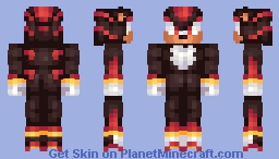 Shadow The Hedgehog 2025 Update! Minecraft Skin