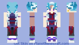 Lui Shirosagi (From Dynamite Battles) Minecraft Skin