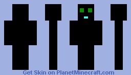 pitch black man Minecraft Skin